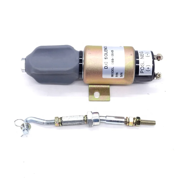 
24V DC Generator Fuel Shut Off Solenoid D59-105-05 Cut Off Solenoid Valve 