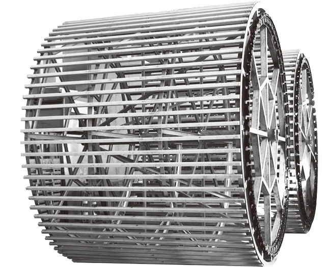 Double drum spiral freezer