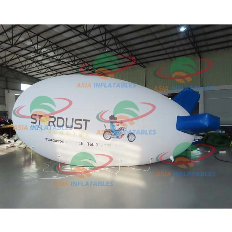 custom top quality PVC helium blimps, inflatable airship balloon for sale