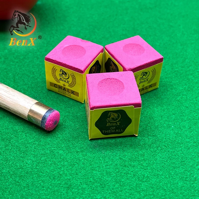 BenX Pool Chalk Cubes Pool Table Accessories Pool Cue Chalk A grade customized color & brand