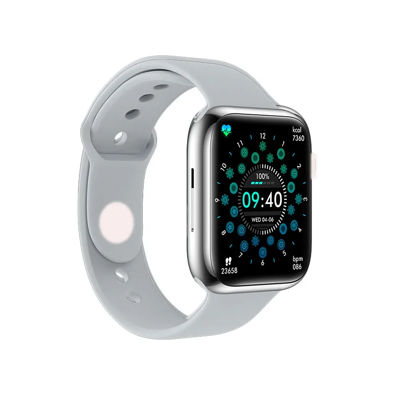 Smartwatch Fitness Heart Rate Blood Pressure Gps Touch Screen Calorie Tracker 8 Max Blue Tooth Call Smart Watch For I Watch