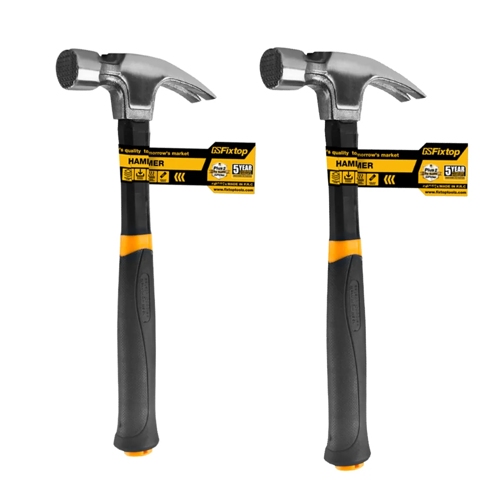 GSFIXTOP 8OZ/16OZ/20OZ Polished Sandblasted Surface hardware tools for construction Striking Hand Tool hammer for roofing
