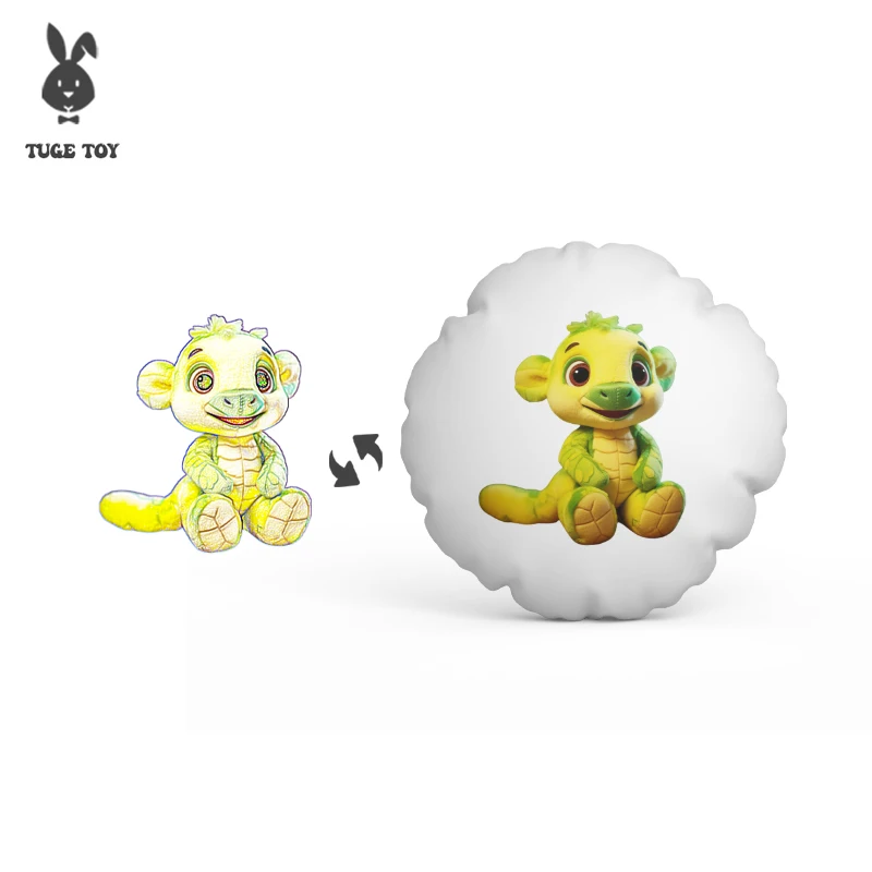 TUGE-Plush toy cute cow white dog throw pillow plush toys cute Master Yoda figurine manufacturers direct sales