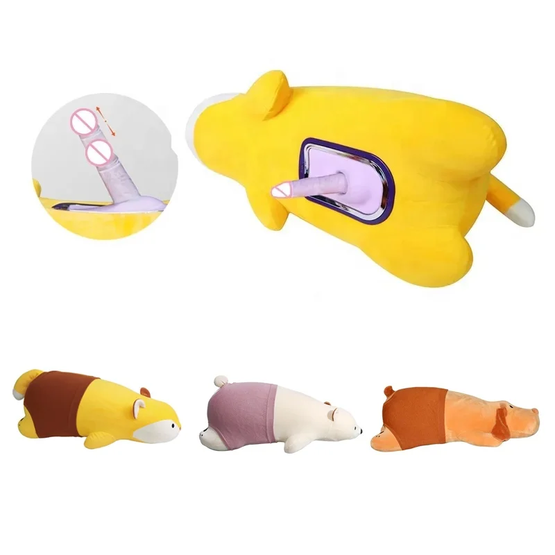 Invisible Doll Automatic Telescopic Cannon Machine Hidden Simulation Automatic Retractable Dildo teddy bear vibrator for women