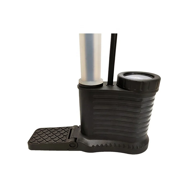 new arrival MTB presta schrader track bike BEE pump transparent cycling pump with gauge