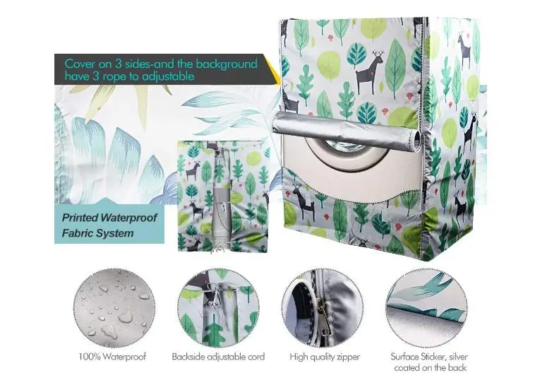 
Waterproof Dust-proof Thicker with Roll Edge Washer/ washing machine cover front loading 