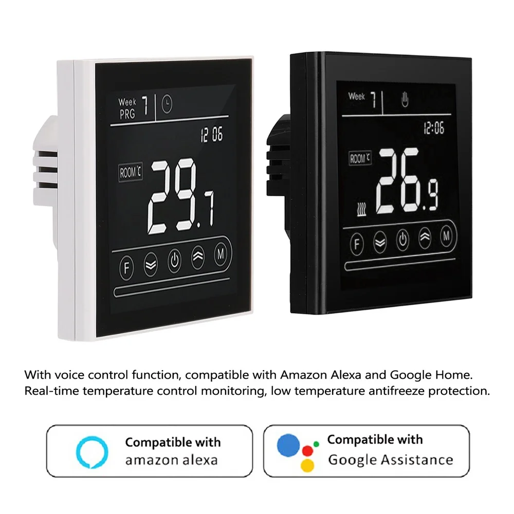 Electric Water Gas Boiler Floor Heating Temperature Controller Thermostat with Voice Control