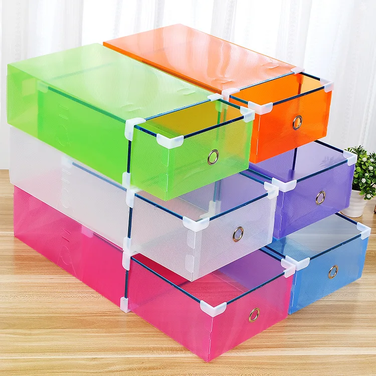 Free sample plastic shoe box amazon newest large custom sneaker boxes for storage