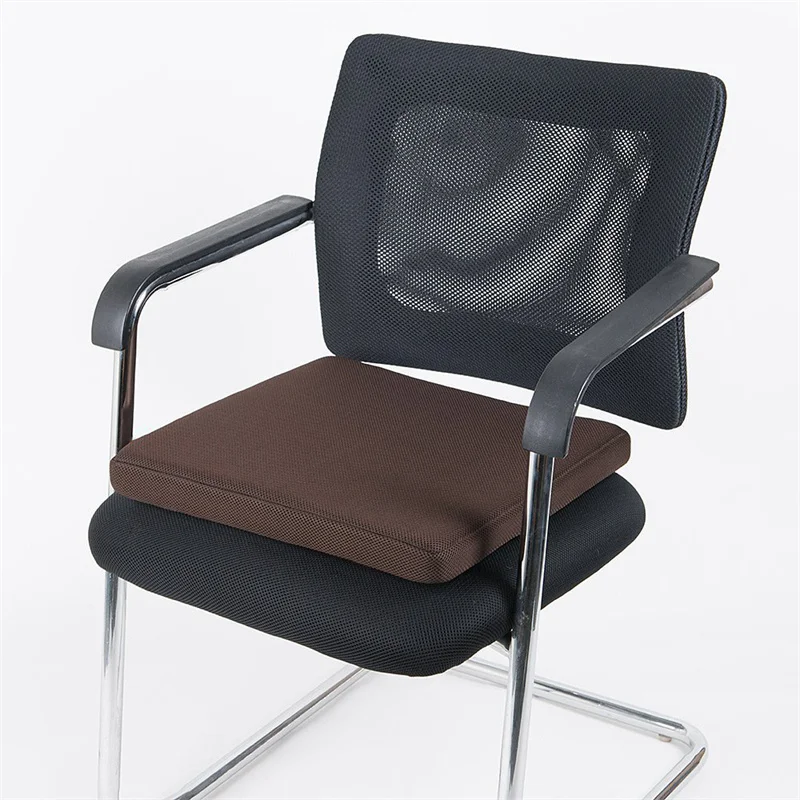 Colorful Microsuede Memory Foam High Resilience Foam Square Seat Cushion for Office Chair Cushion