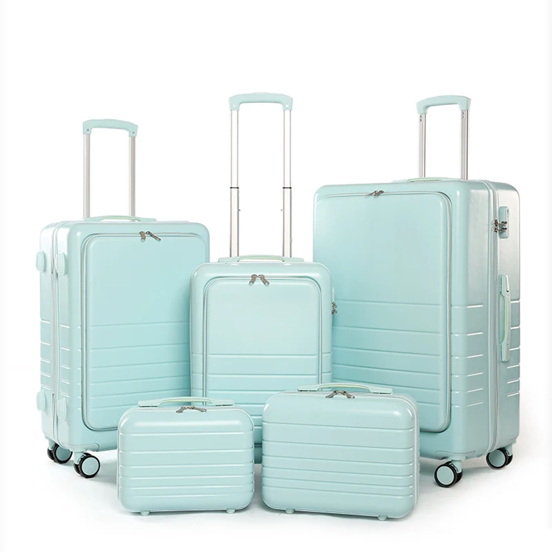 Worhfind Wholesale 4 Pcs Password Lock Designer Activities Travel Iron Trolley Bag Luggage Set For Outdoors