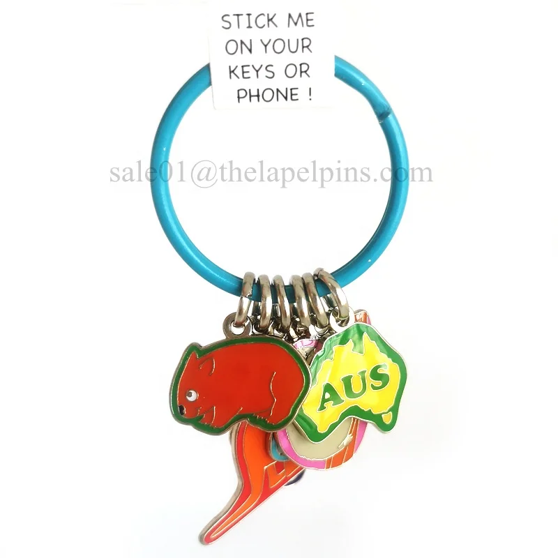 i love USA Miami key tags for metal multiple silver keychains