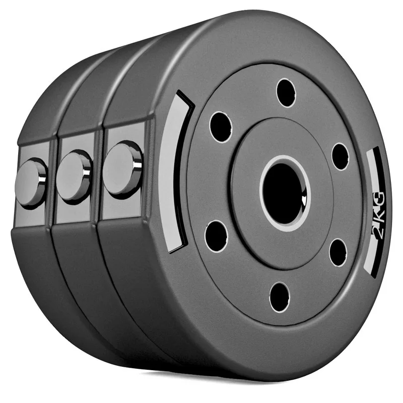 custom gym equipment plastic cement used filled weight dumbbell plate
