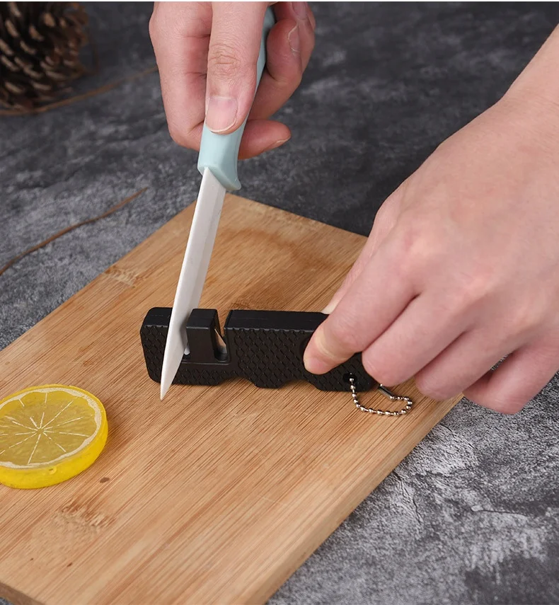 Hot Sale Two-stage Knife cheap sharpener Portable Mini sharpener Outdoor knife Kitchen Knife Manual Portable Sharpener