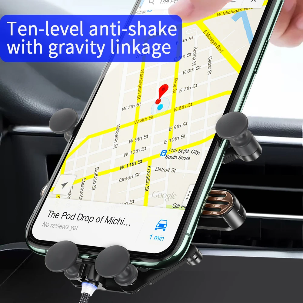 
2020 new Car Holder For iphone in Car air freshener vent clip Mount Mobile Phone bracket Cell Stand 