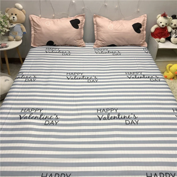 Factory Direct Wholesale Bedding Set 100% Cotton Duvet Cover Bedsheet Set Adult Woven 40 Customization Modern Solid Printed