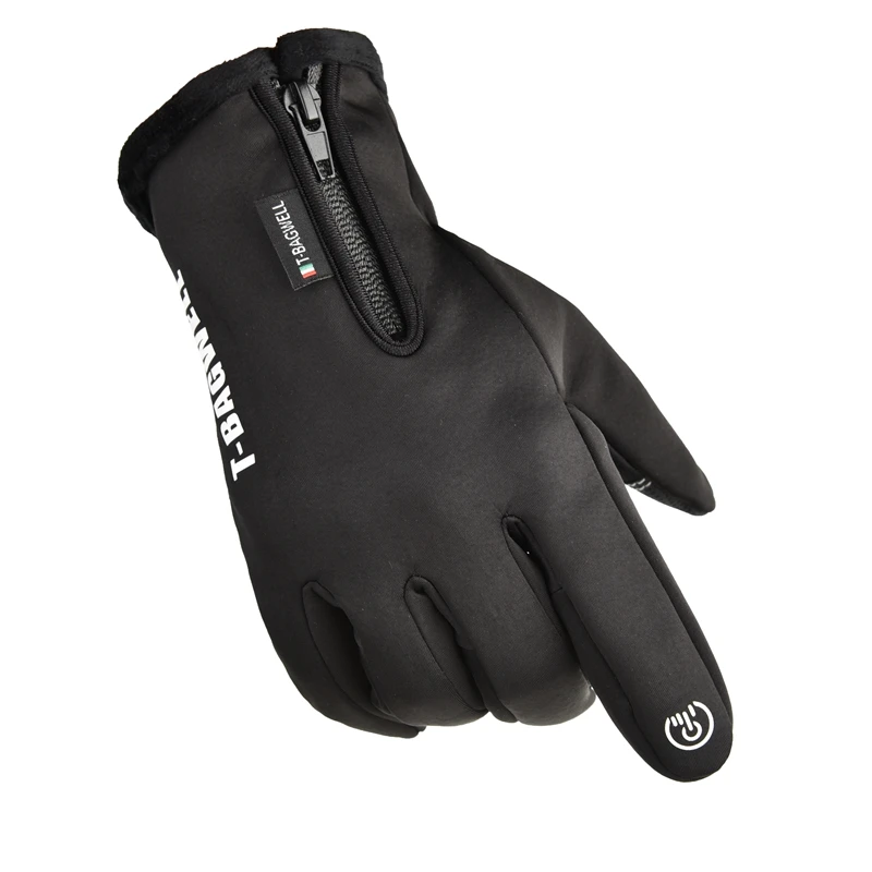 Флисовые водонепроницаемые и ветрозащитные лыжные перчатки для сенсорных экранов