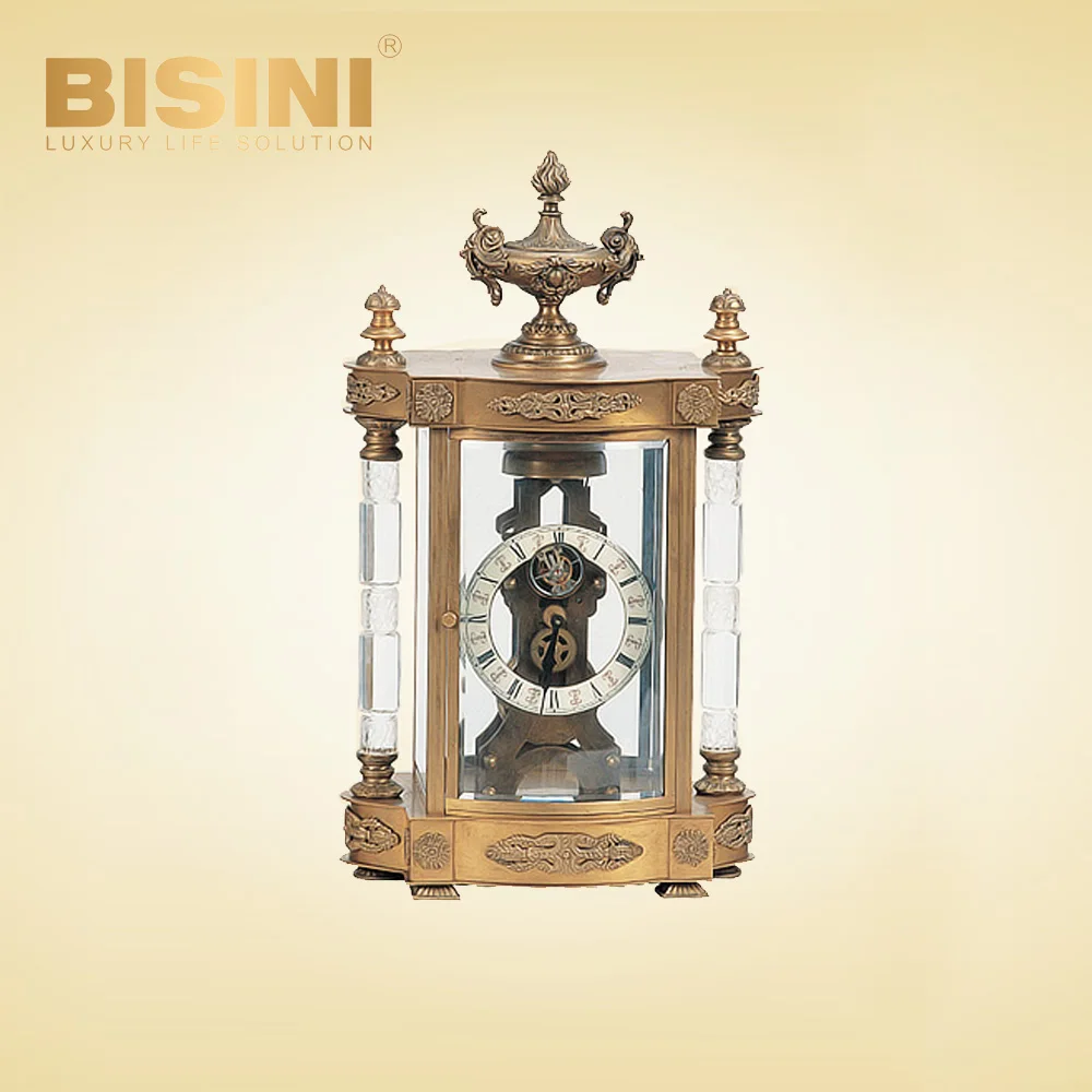 European architectural decoration style Court enamel clock Precious Representative Classic Western antique four-ming clock