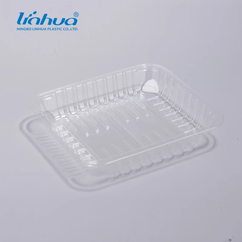 Customized  PET  Tray Food Grade Plastic PET Trays For meat Food Packaging Container