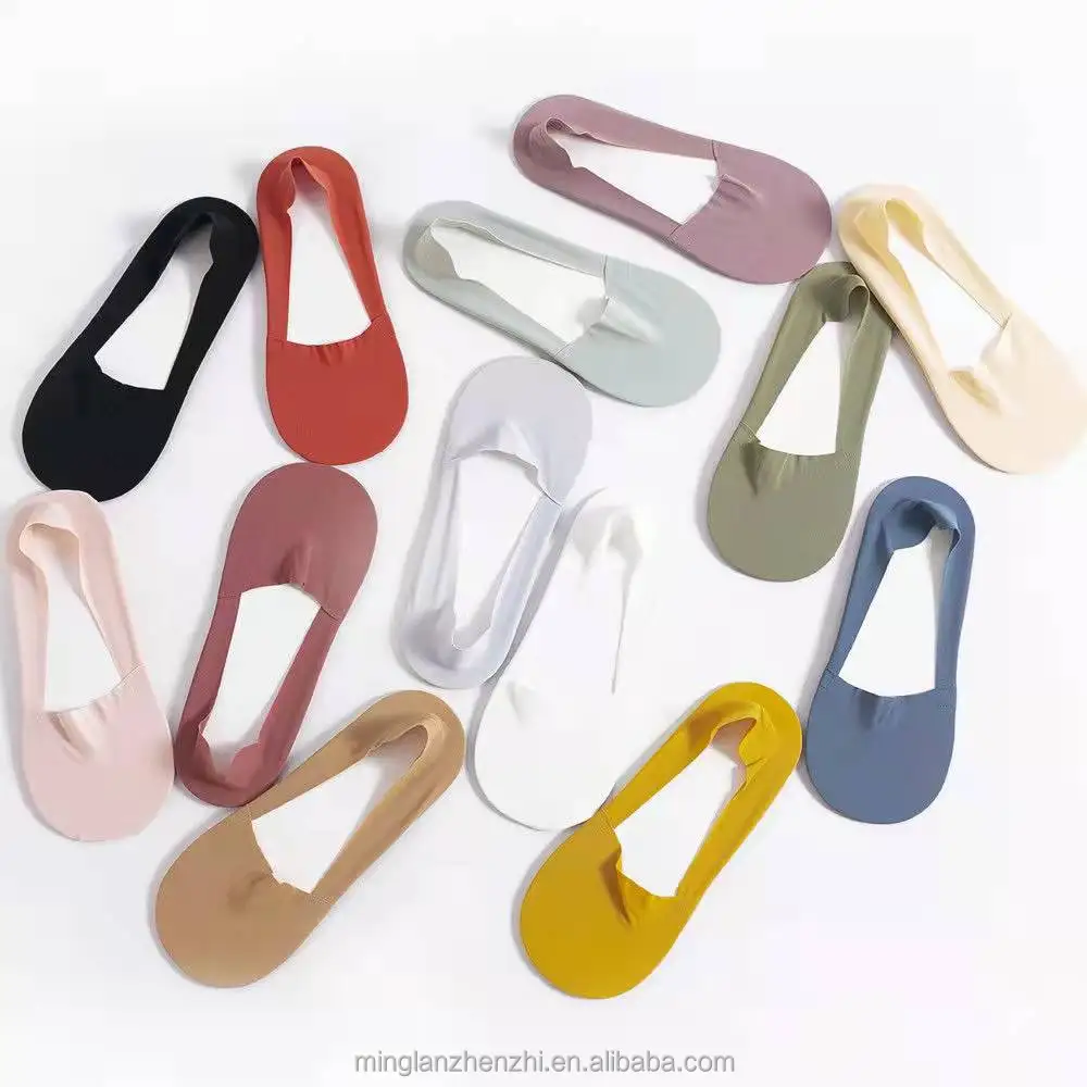 Wholesale summer socks thin manufacturers women ice silk socks shallow mouth invisible low-cut liners socks