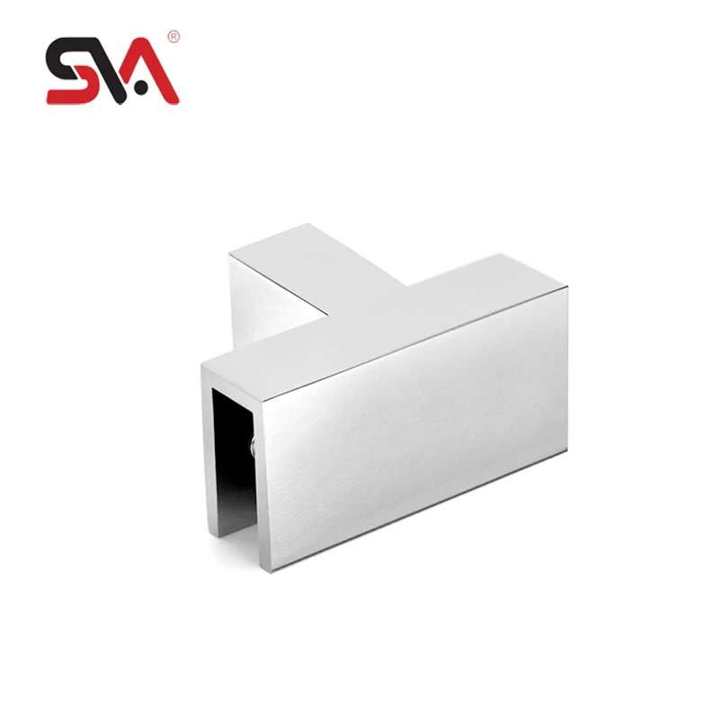 Customized Bathroom Glass Fixed Clip Brass Green Bronze 90 Degree T Junction Design Shower Glass Door Clamp