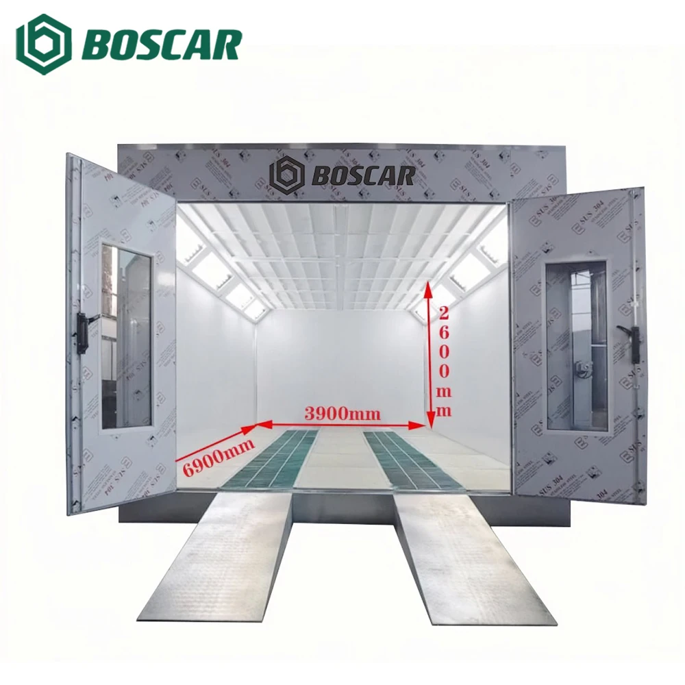 Luxury Spray Booths Electric Diesel Heating Car Painting Room CE Auto Body Spray Paint Oven for car painting baking drying
