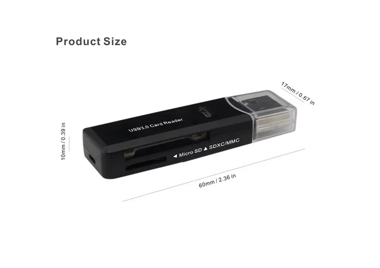  OEM 2 в 1 USB 3 0 кардридер для Micro SD