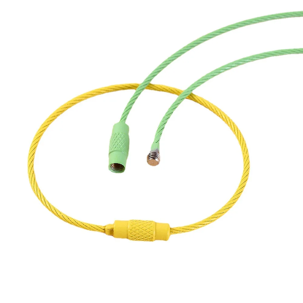 ciyuan candy color paint steel wire rope diy key ring Key accessories pendant decorative wholesale