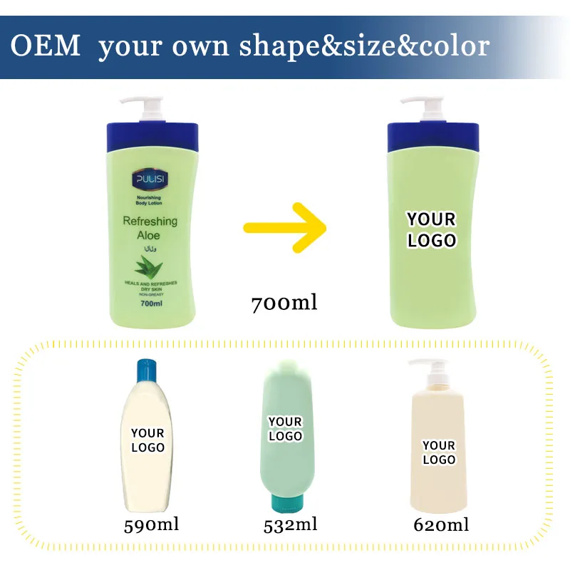 Smooth Milky White Vitamin C Soothes Dry Skins Revitalizes Soothing Aloe Moist Daily Skin Care Moisturizer Body Lotion