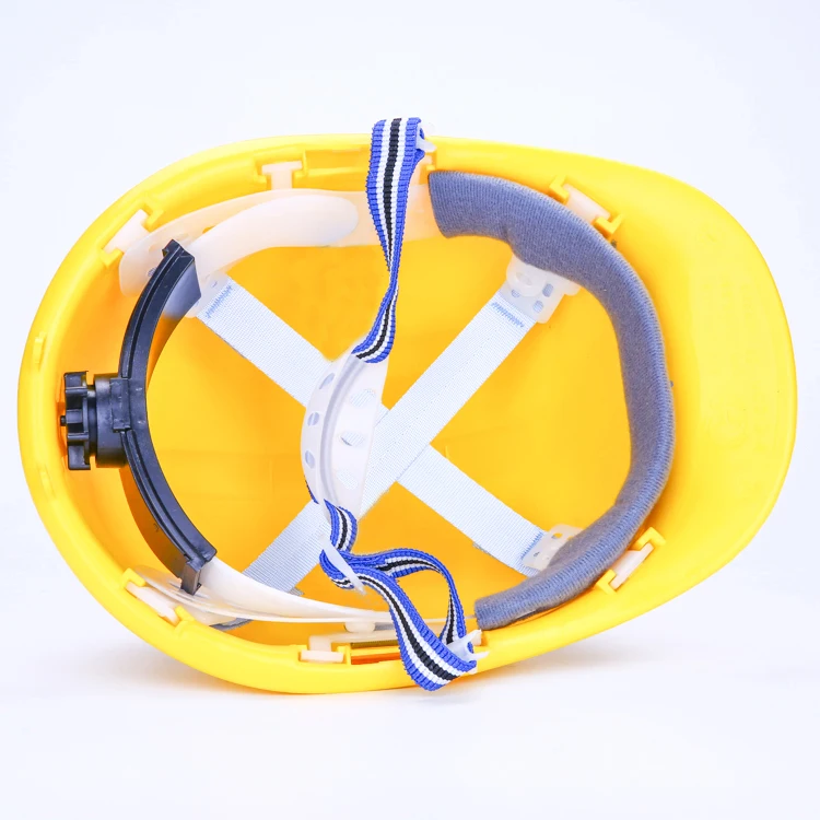 Customized height safety helmet for work at and rope
