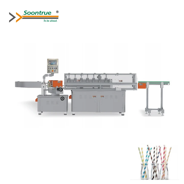 Heavy steel  paper drinking straws making machine