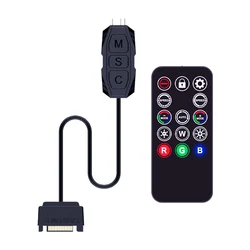 SNOWMAN Most popular SATA Mini 5V-3PIN  ARGB Controller remote control heatstick chassis fan light LED Controller Computer fans