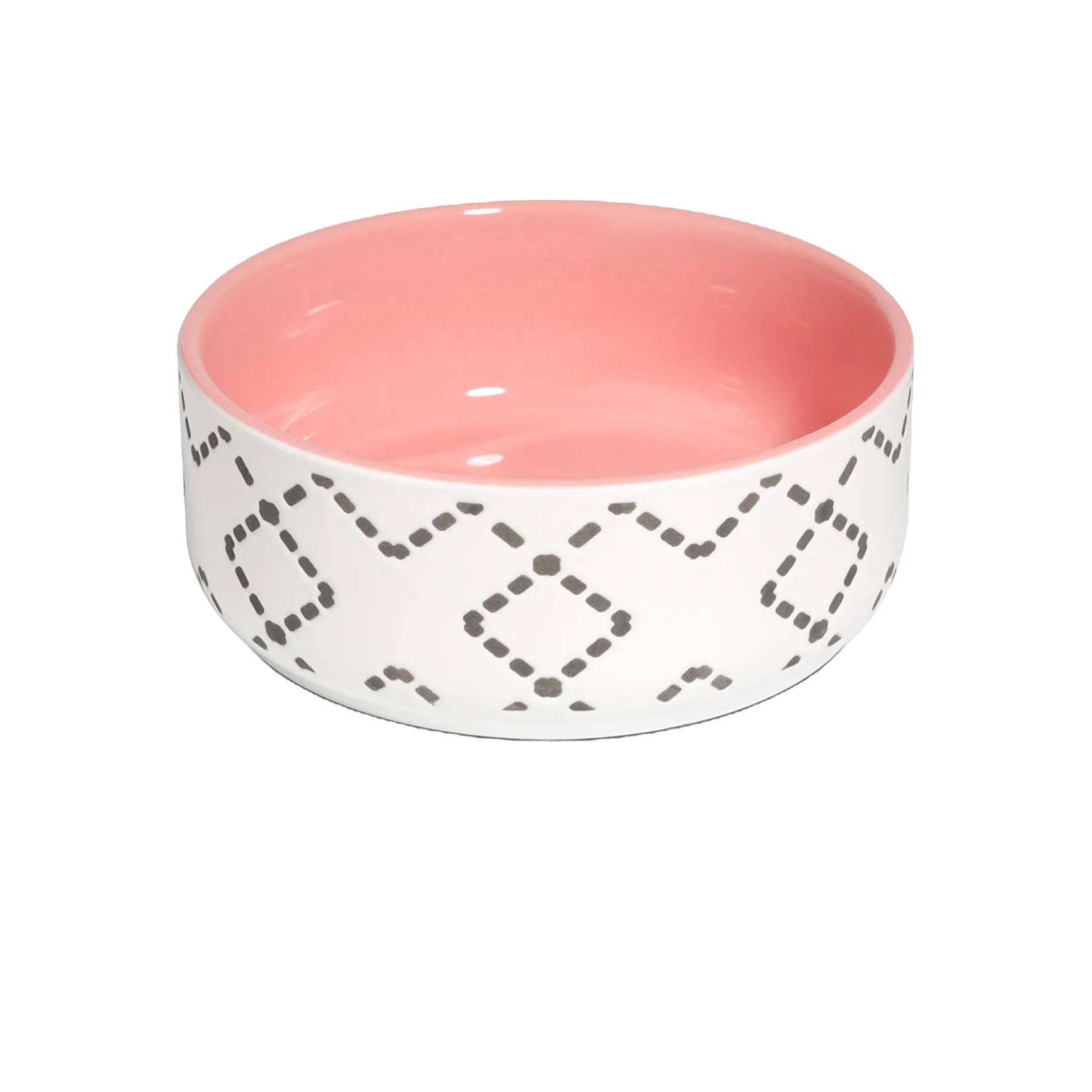 Hot sale easy to clean non-slip cat food bowl pet supplies newest pet bowl design 2021 customized pet ceramic water bowl design