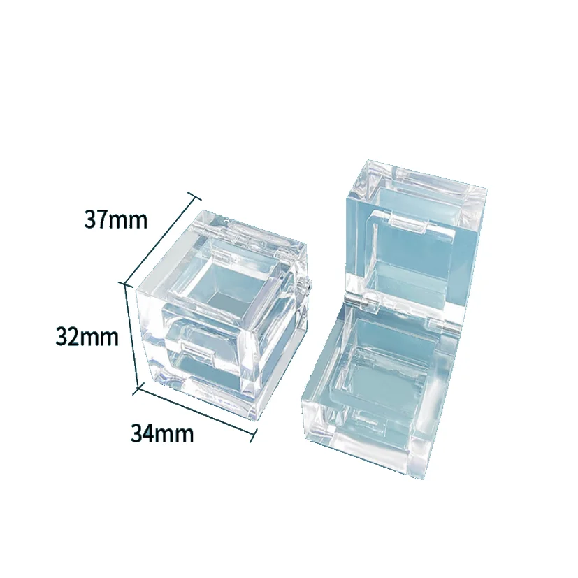 Shell heart shape Ice Cube Monochrome Eyeshadow Box Net Red Makeup Min Portable Makeup Eyeshadow Empty Box Packaging Material