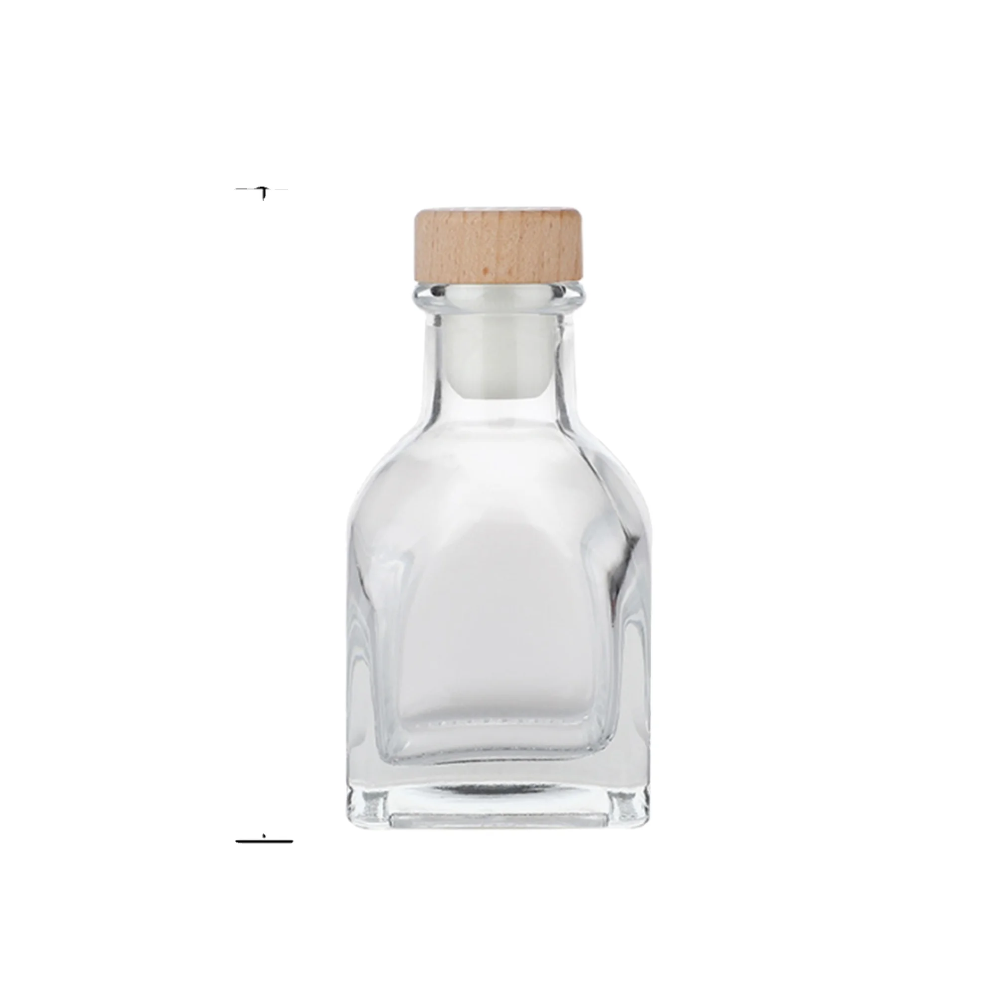 Custom 50ml100ml150ml180ml200ml empty beautiful glass reed diffuser bottle with stopper