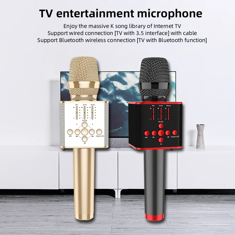 Mike National Karaoke Mic Home TV KTV Dedicated Wireless Bluetooths Birthday Karaoke Universal Microphone Child Microphone