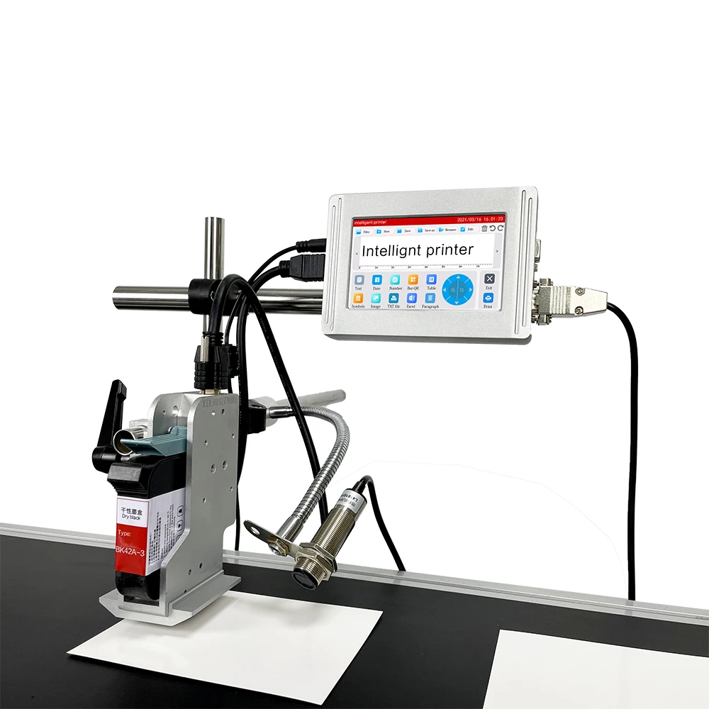 Factory hot sale Automatic TIJ inkjet batch code logo glass printing online machine expire date printer machine made in china