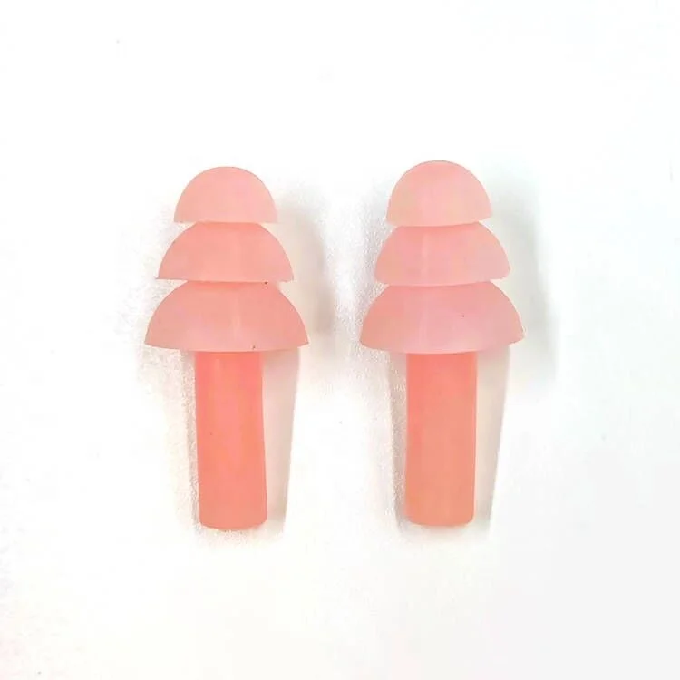 Wholesale Waterproof Ear Plugs for Sleep Soft Silicone Reusable Earplugs for Sleeping Noise Cancelling 4 Pairs