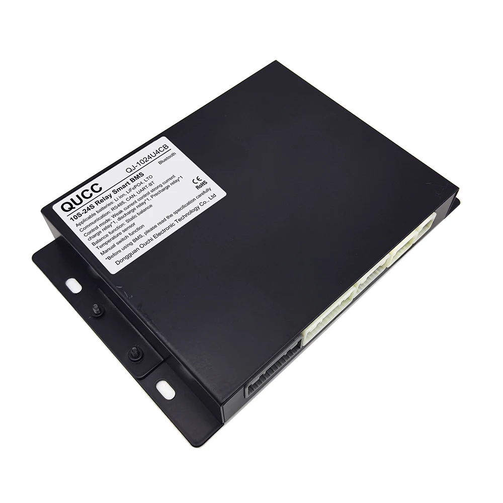 QUCC 13S 16S 19S 23S 24S LFP NMC BMS RS485 CANBUS 48v 60v 72v 80v 200A 300A 400A Intelligent BMS Relay contactor bms