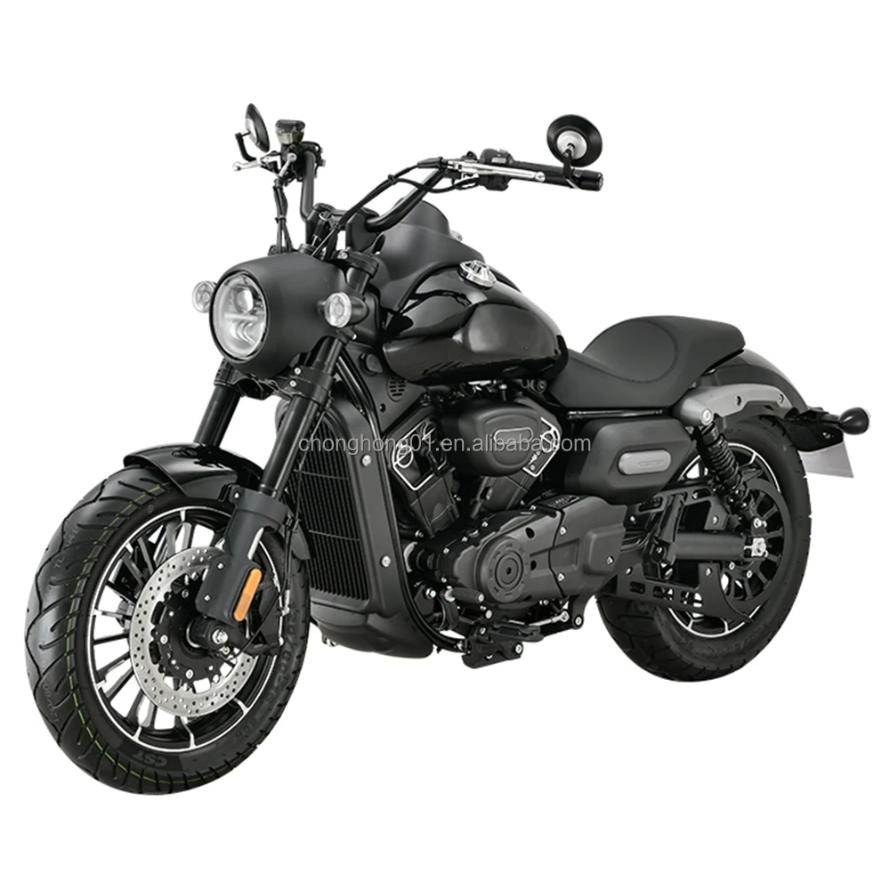 China Factory Adults Vintage Gasoline Sport Motorcycle 140km/h 400cc Retro Chopper Motorcycle (V-TWINS 4 STROKE Water-Cooling)