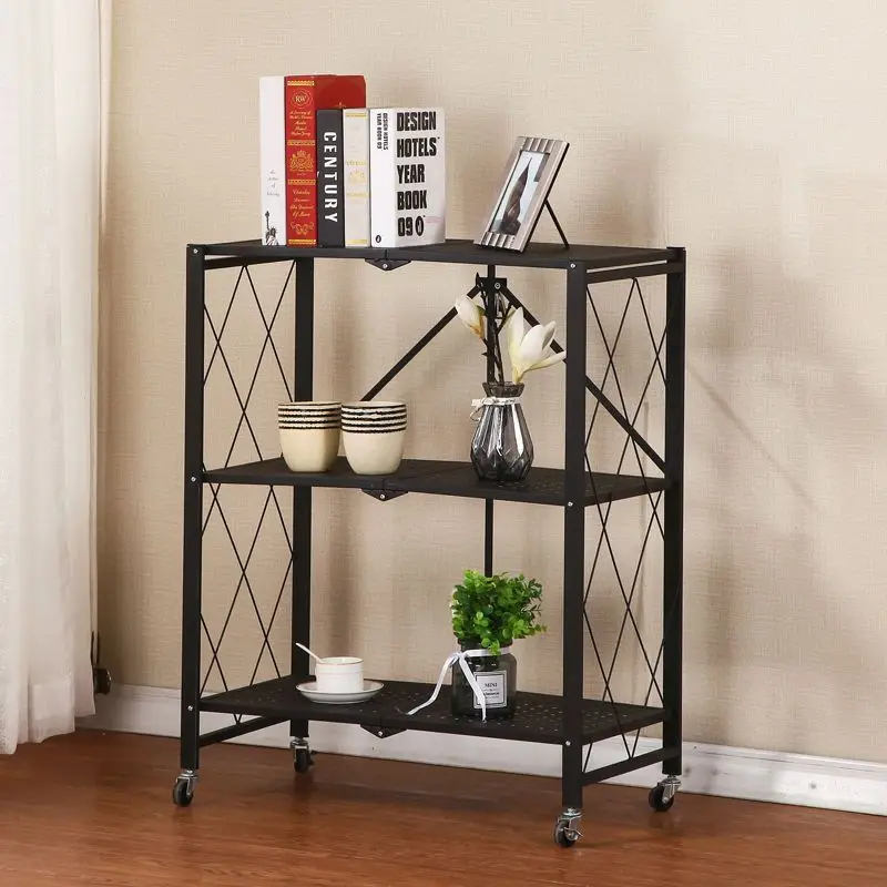 Collapsible stainless steel oven rack microwave oven cookware kitchen utensils grocery storage rack for household