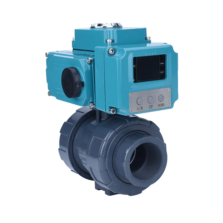1/2' - 4' Inch 2 Way Pipe Fittings Electric Plastic  PVC UPVC Ball Valve Price