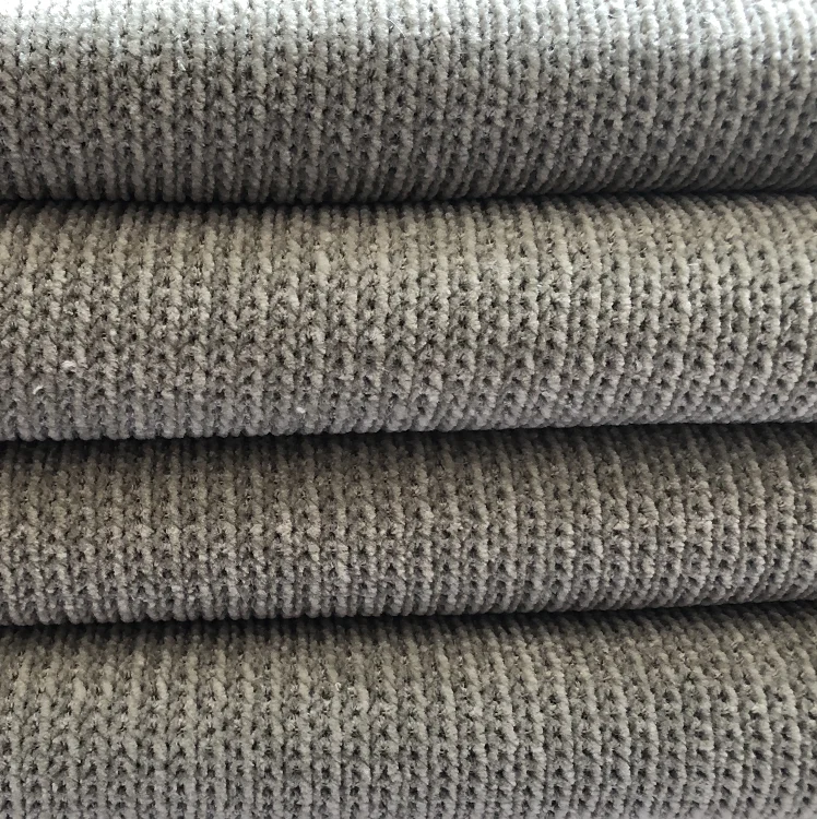  Stripe chenille knit fabric for winter women soft