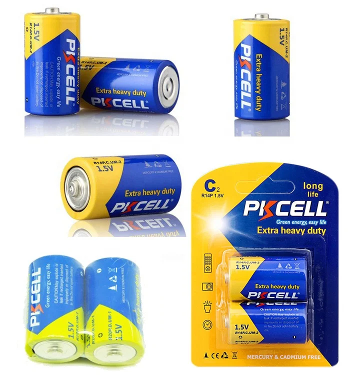 High quality 280min C size r14p battery 1.5v um1 dry cell Super Heavy Duty Battery pkcell brand or OEM accepted r14p