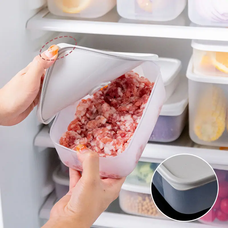 New BPA Free Plastic PP Stackable Food Keeper Storage Container Reusable Vacuum Fridge And Microwave 3 Set Organizer For Kitchen