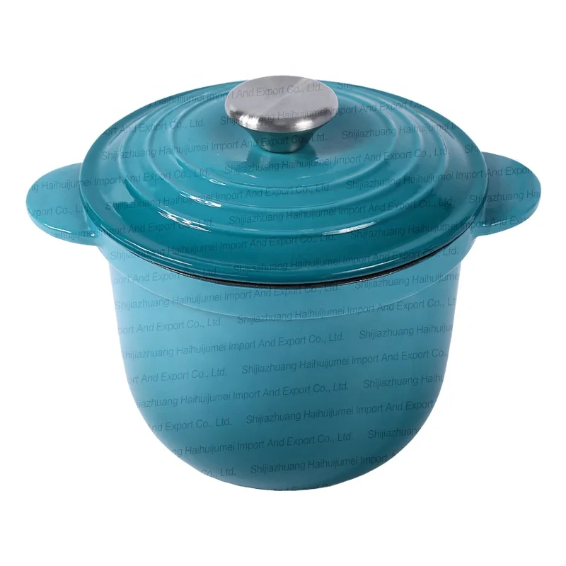 Новый дизайн кастрюли голландская духовка чугунная эмалированная кухонная посуда для запекания кухонная утварь