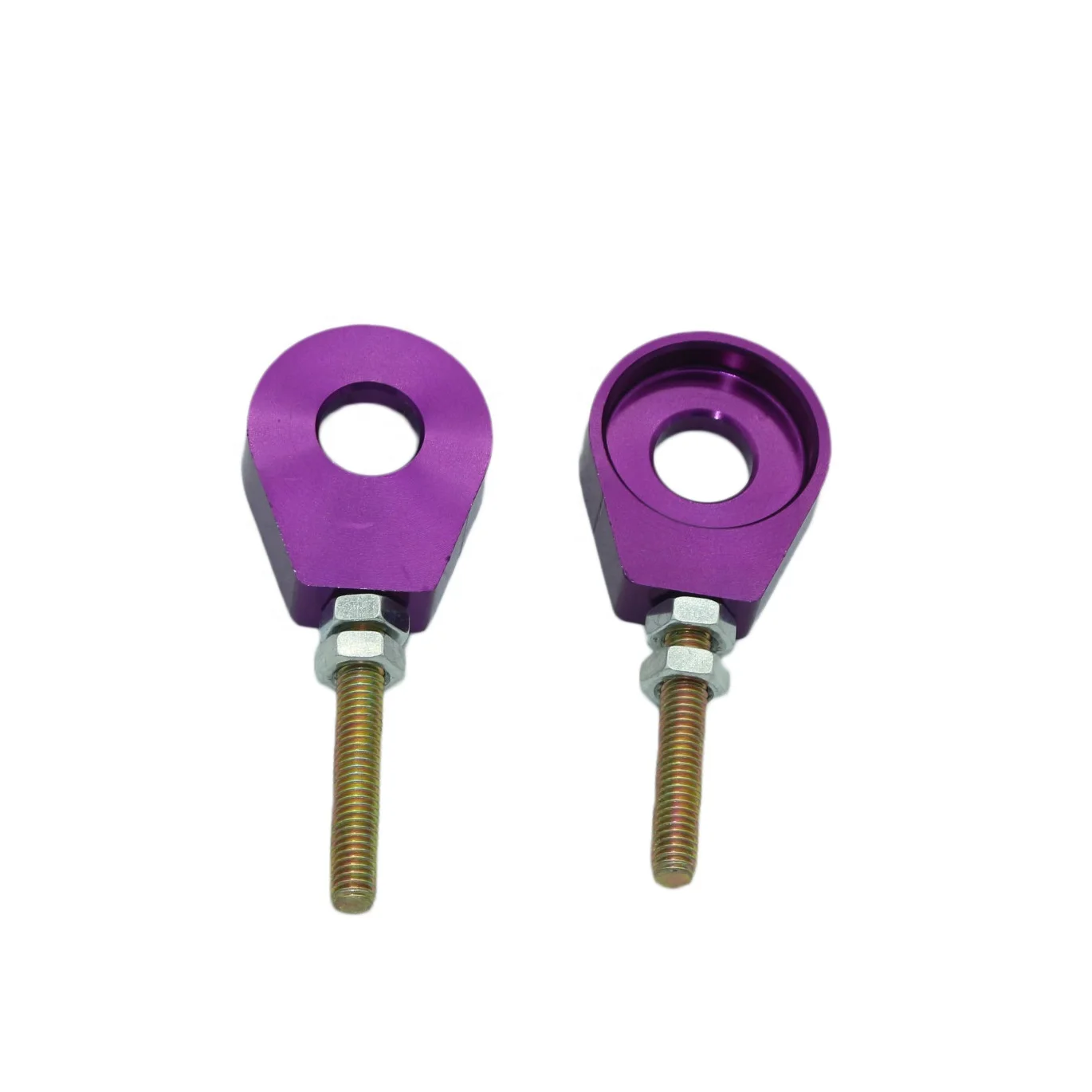 Universal 12mm Rear Wheel Axle Hole Motorcycle Chain Tensioner Adjuster Motorbike Spare Part Modification Diagnostic Tool