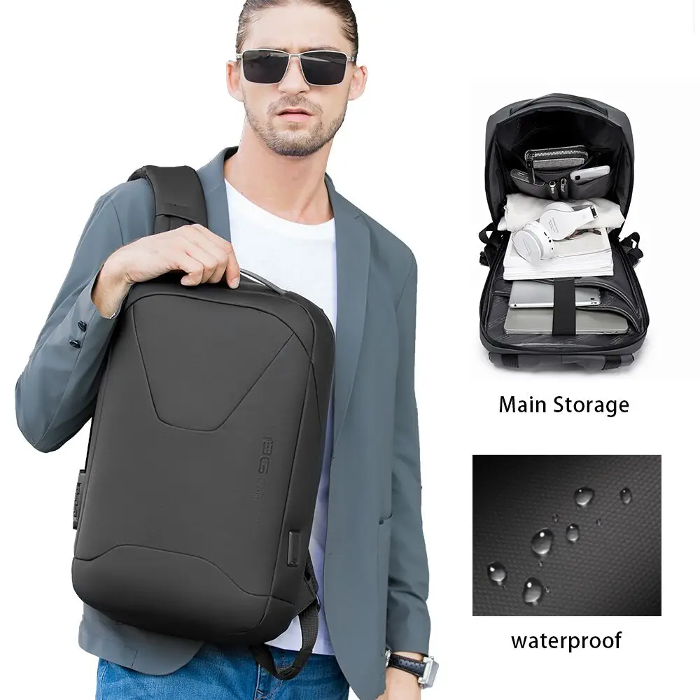 Factory hot sell fast delivery travel anti theft custom waterproof backpack business man bag laptop backpacks