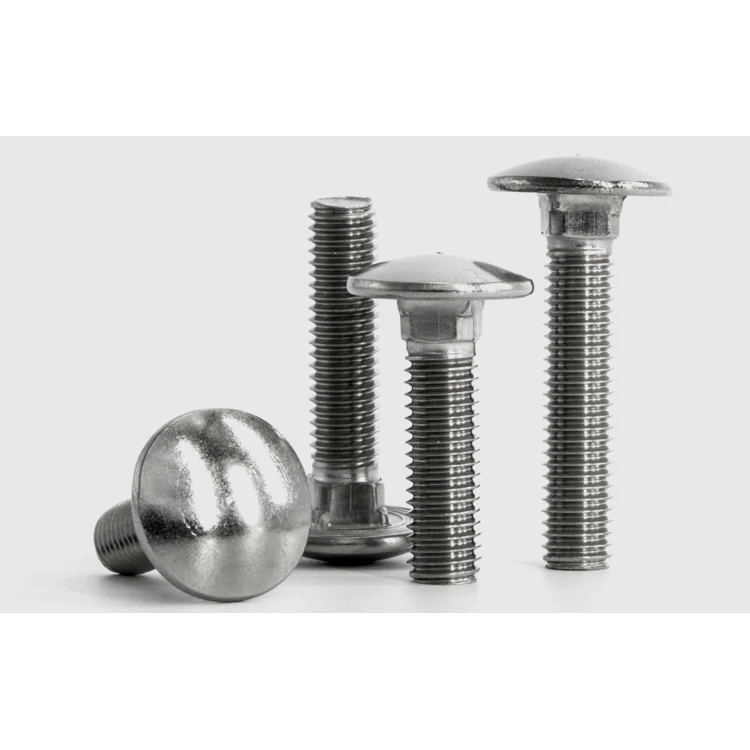 A2 A4 stainless steel 304 316 DIN 603 carriage bolts with ISO certification