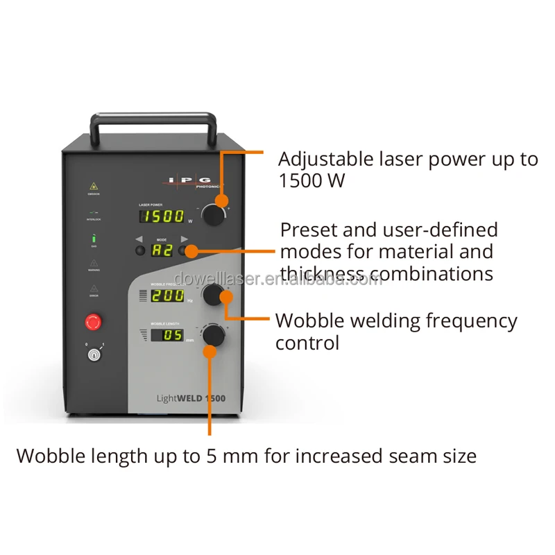 Hot Sale 1500W Handheld Mini Fiber Laser Welding Machine Welder