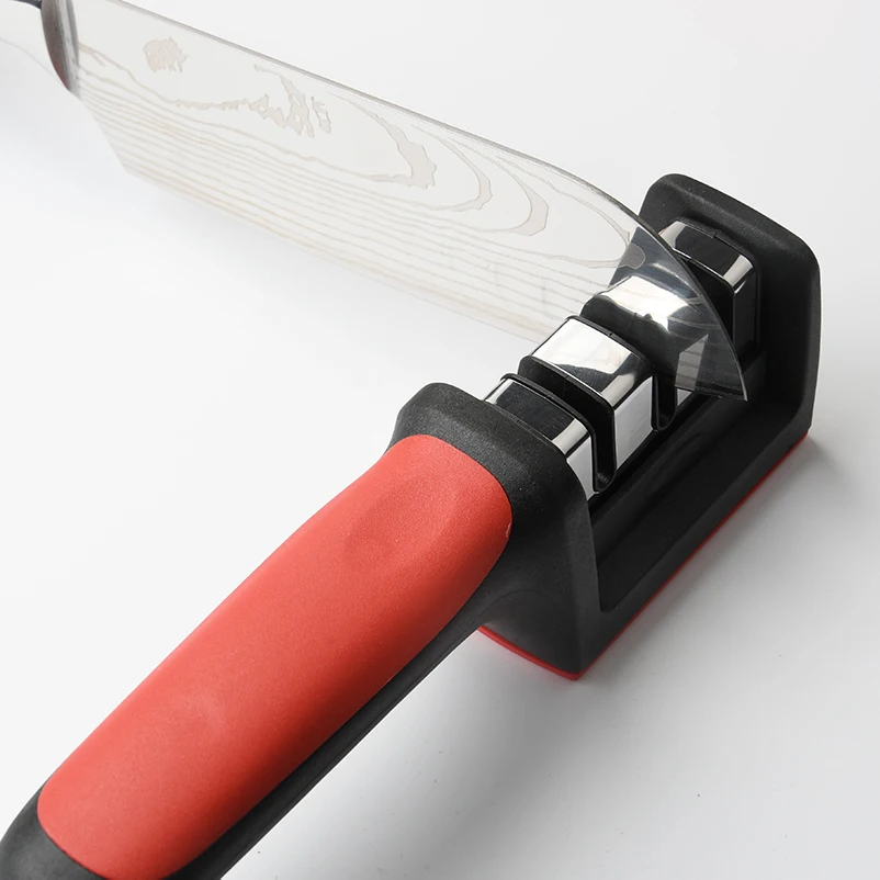 Factory Direct Sale 3 Stage Knives Sharpening Tools  Portable Kitchen Knife Accessories Sharpeners